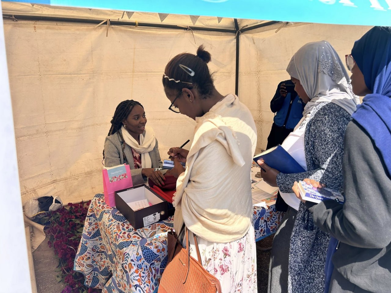 Students in Zambia benefiting from Sign for Her campaign